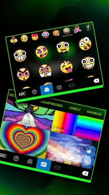 Neon Scary Smile Theme android App screenshot 0