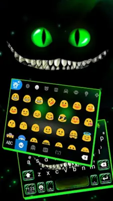 Neon Scary Smile Theme android App screenshot 1